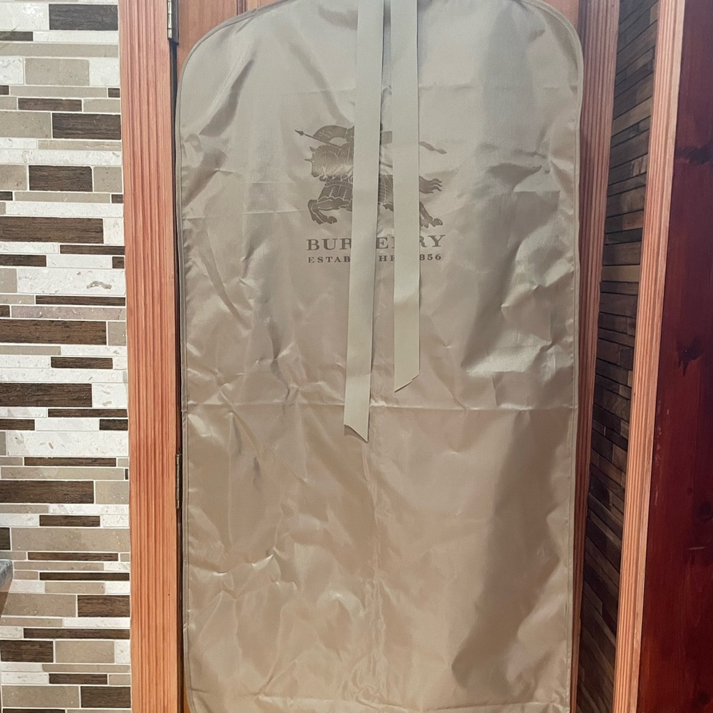 Burberry satin Tan Garment Bag , new.